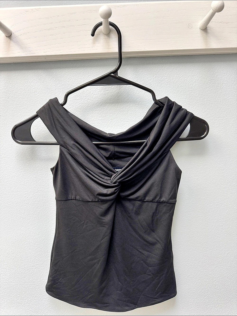 Love Poem Draped Neck Black Small Like New